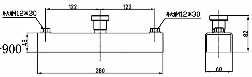 9ookg Concrete Shuttering Magnet Drawing