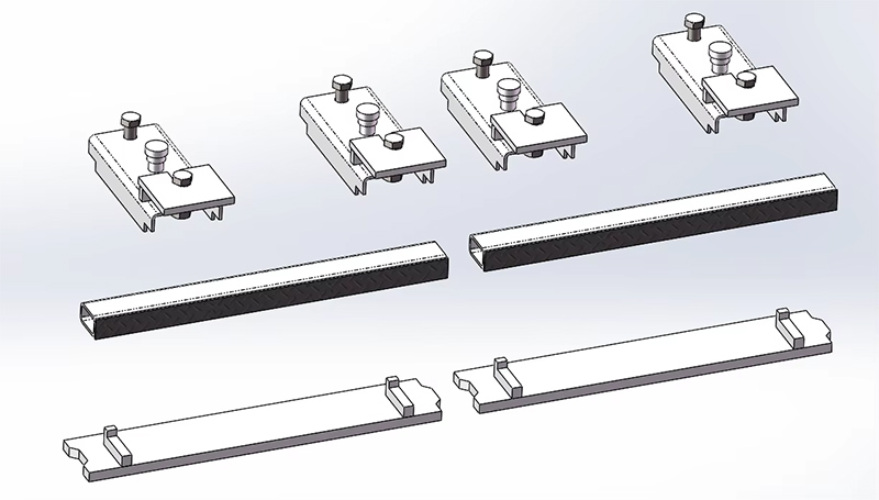 U-shaped magnetic formwork system