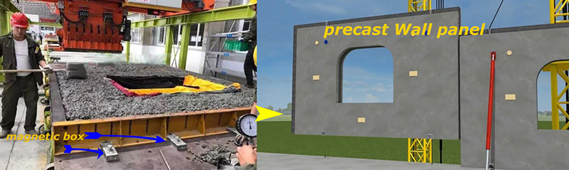 Prefabricated building magnets